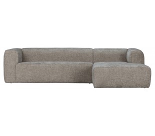 Moderne hjørnesofa i polyester 305 x 175 cm - Travertin