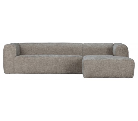 Moderne hjørnesofa i polyester 305 x 175 cm - Travertin