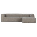 Moderne hjørnesofa i polyester 305 x 175 cm - Travertin