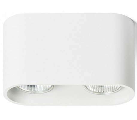 Mantova l påbygningsspot Ø8 cm 1 x GU10 - Hvid
