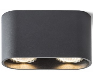 Mantova ll påbygningsspot 15,8 x 6 cm 2 x GU10 - Hvid