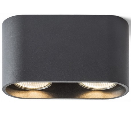 Mantova ll påbygningsspot 15,8 x 6 cm 2 x GU10 - Hvid