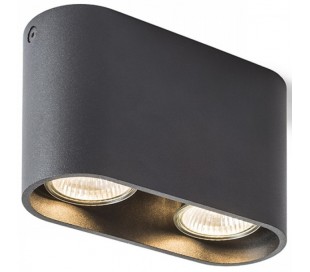 Mantova ll påbygningsspot 15,8 x 6 cm 2 x GU10 - Hvid 2