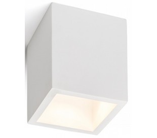 Gina påbygningsspot i gips Ø11 cm 1 x GU10 - Hvid