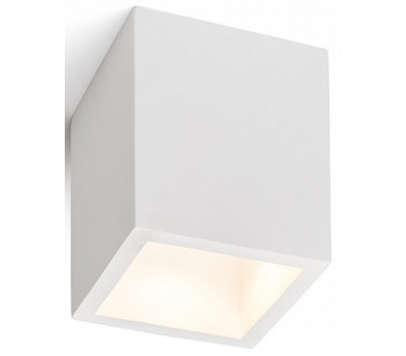 Gina påbygningsspot i gips Ø11 cm 1 x GU10 - Hvid