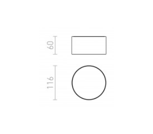 Larisa Plafond Ø22 cm 20W LED - Sort 2