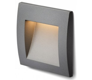 Gordiq S Væglampe til indbygning 9 x 9 cm 1,5W LED - Hvid