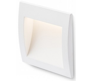 Gordiq S Væglampe til indbygning 9 x 9 cm 1,5W LED - Hvid