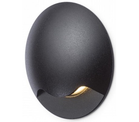 Kick l Væglampe til indbygning Ø5 cm 3W LED - Hvid