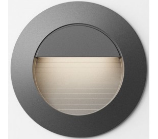 Marco Væglampe til indbygning Ø7,8 cm 3W LED - Sølvgrå