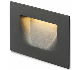 Per Væglampe til indbygning 10,7 x 7 cm 3W LED - Hvid