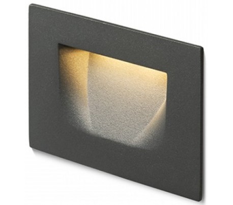 Per Væglampe til indbygning 10,7 x 7 cm 3W LED - Hvid