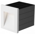 Per Væglampe til indbygning 10,7 x 7 cm 3W LED - Hvid