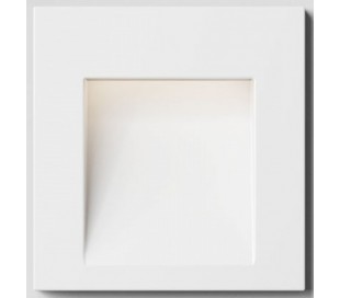 Per Væglampe til indbygning 10,7 x 7 cm 3W LED - Hvid