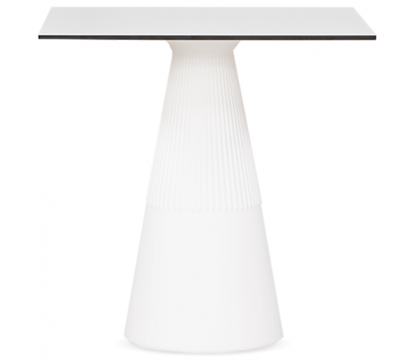 Capri havebord i polyethylene H73 x Ø99 cm - Hvid