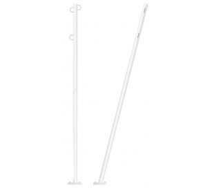 Stang til solsejl H250 x Ø4,5 cm - Sort