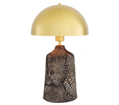 Lawson Bordlampe H47 cm 1 x E27 - Poleret messing/Rustik sort