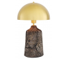 Cassia Bordlampe H50 cm 1 x E27 - Poleret messing/Rustik sort