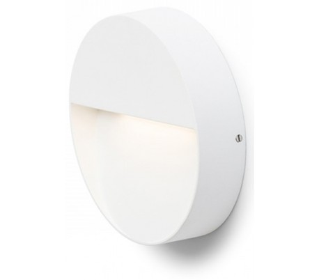 Atlanta Væglampe i metal Ø13 cm 6W LED - Hvid