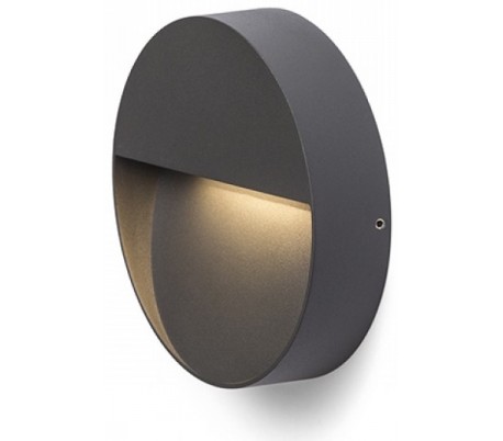 Aqila R Væglampe i metal Ø15 cm 6W LED - Grå