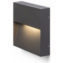 Aqila SQ Væglampe i metal 15 x 15 cm 6W LED - Grå