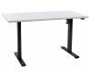 EP Home hæve sænkebord 140 x 70 cm - Sort/Hvid