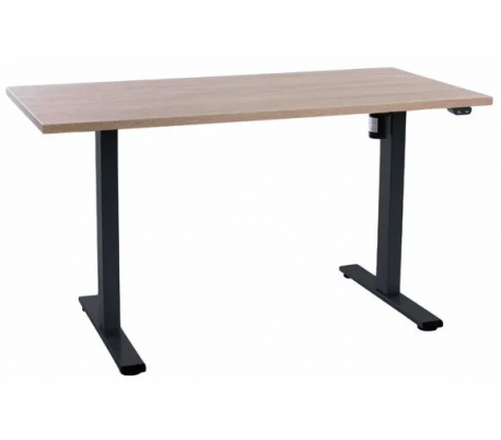 EP Home hæve sænkebord 140 x 70 cm - Sort/Hvid