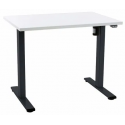 EP Home hæve sænkebord 140 x 70 cm - Sort/Hvid