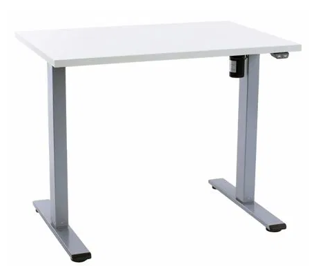 EP Home hæve sænkebord 90 x 60 cm - Sort/Hvid