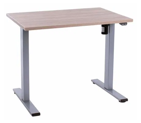 EP Home hæve sænkebord 90 x 60 cm - Sort/Eg