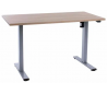 EP Home hæve sænkebord 120 x 60 cm - Grå/Eg