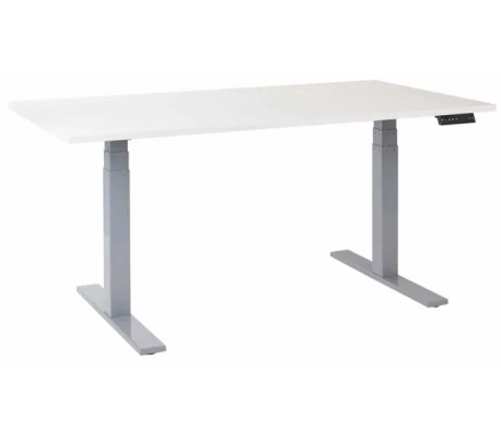 EP 6000 Hæve sænkebord 180 x 90 cm - Alu/Hvid