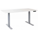 EP 6000 Hæve sænkebord 180 x 90 cm - Alu/Hvid