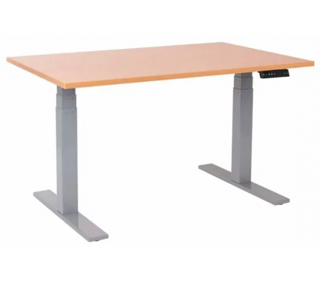 EP 6000 Hæve sænkebord 160 x 80 cm - Alu/Bøg