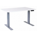 EP 6000 Hæve sænkebord 140 x 80 cm - Alu/Hvid