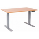 EP 6000 Hæve sænkebord 140 x 80 cm - Alu/Bøg