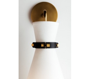 Ivy Væglampe i stål og glas H45,7 cm 1 x E27 - Poleret nikkel/Klar 2