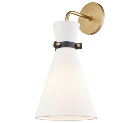 Ivy Væglampe i stål og glas H45,7 cm 1 x E27 - Poleret nikkel/Klar