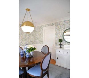 Latham Loftlampe i stål og glas Ø24,1 cm 1 x E27 - Aldret bronze/Opalhvid 2