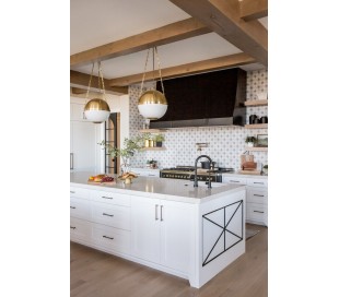 Sphere 2 Loftlampe i stål og glas Ø32,4 cm 1 x E27 - Antik messing/Opalhvid 2