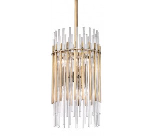 Sphere 2 Loftlampe i stål og glas Ø52 cm 3 x E27 - Antik messing/Opalhvid