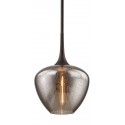 Latham Loftlampe i stål og glas Ø24,1 cm 1 x E27 - Aldret bronze/Opalhvid