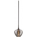 Latham Loftlampe i stål og glas Ø24,1 cm 1 x E27 - Aldret bronze/Opalhvid