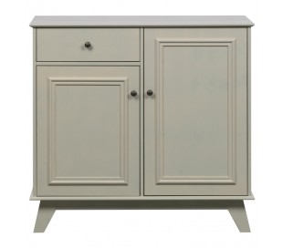 Klædeskab i fyrretræ H190 x B98 x D41 cm - Vintage lergrå