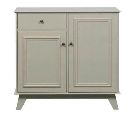 Klædeskab i fyrretræ H190 x B98 x D41 cm - Vintage lergrå