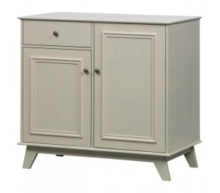 Klædeskab i fyrretræ H190 x B98 x D41 cm - Vintage lergrå 2