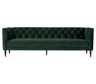 Moderne sofa med chaiselong i tekstil 295 x 177 cm - Grøn