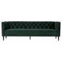 Moderne sofa med chaiselong i tekstil 295 x 177 cm - Grøn