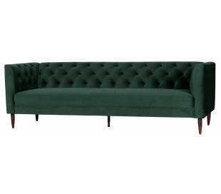 Moderne sofa med chaiselong i tekstil 295 x 177 cm - Grøn 2