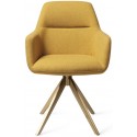 2 x Kinko Rotérbare Spisebordsstole H84 cm polyester - Guld/Mørkegrå